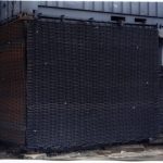 T.M International Blast Wall installed on building